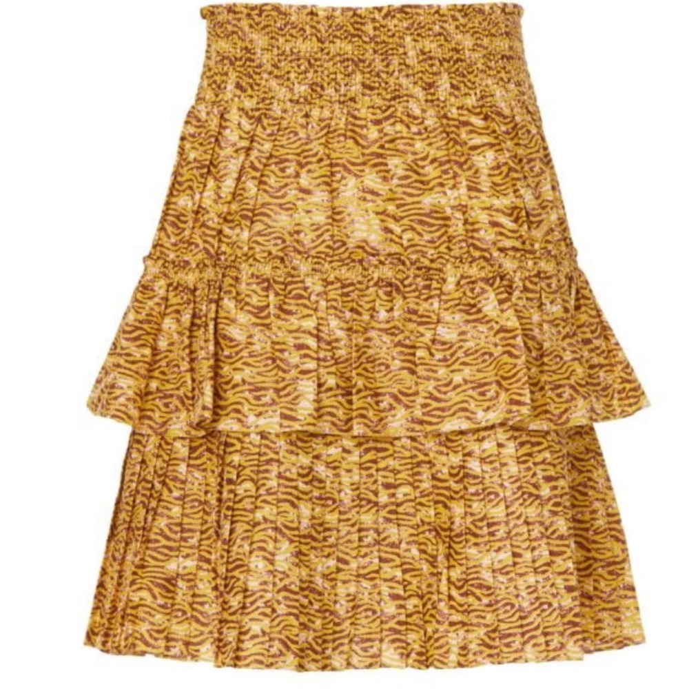Scotch & Soda Smocked Pleated Mini Skirt